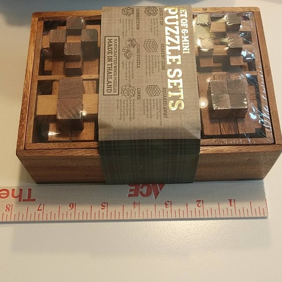 Wood Set of 6 Mini Puzzle Sets - Picture 5 of 8